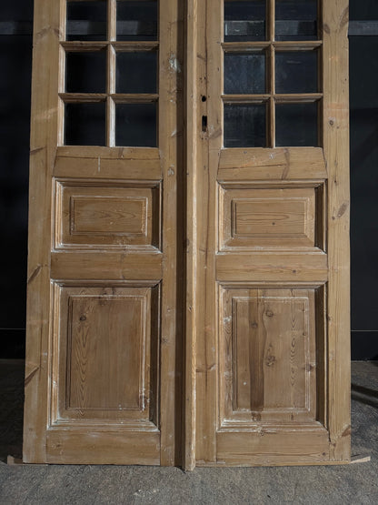 Antique Glass 14 Lite French Doors - 42.5x95 - N542