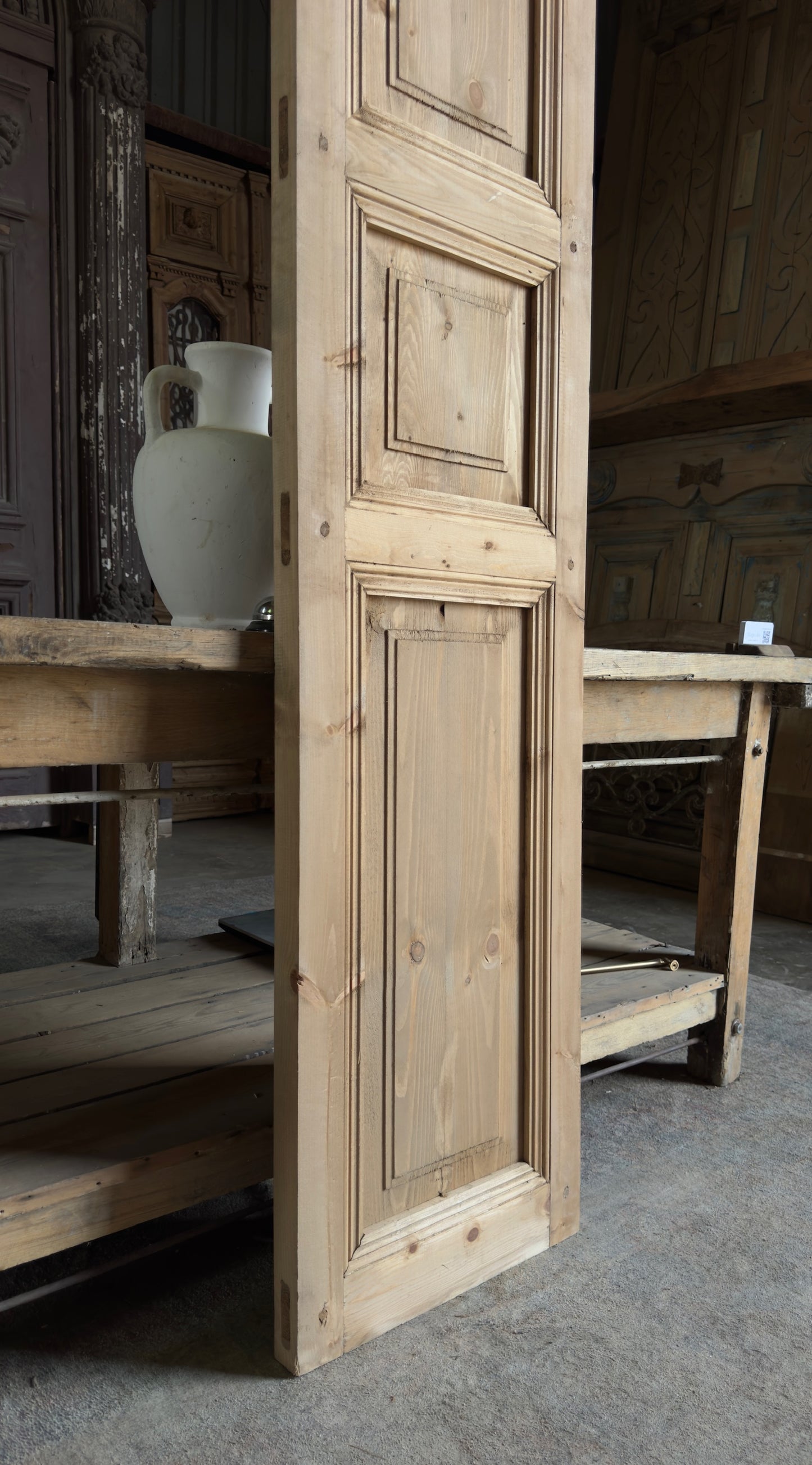 Handcrafted 3 Panel Solid Single Door - 18x96 L20
