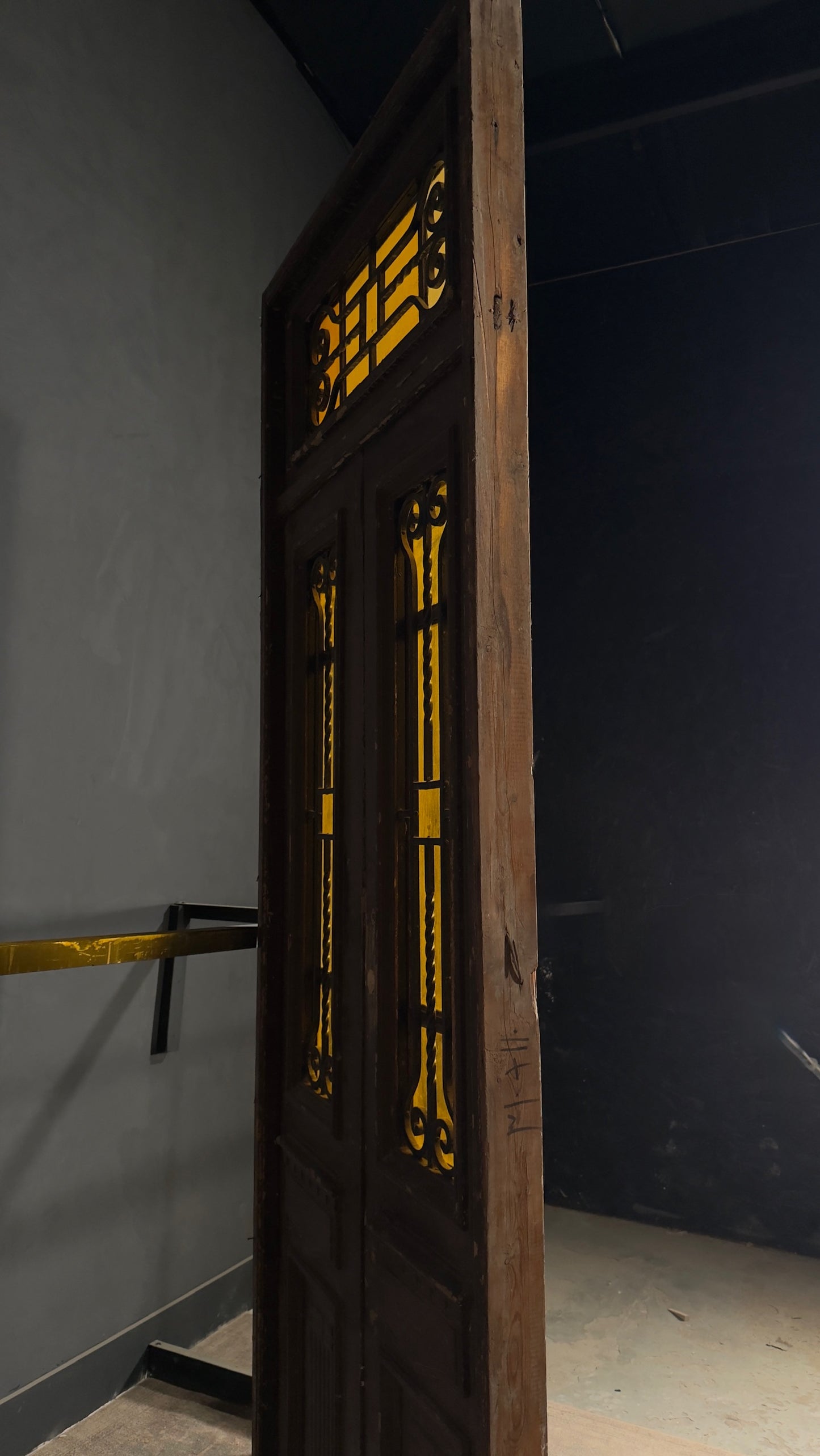 Antique Iron French Doors - 40x122 - N133
