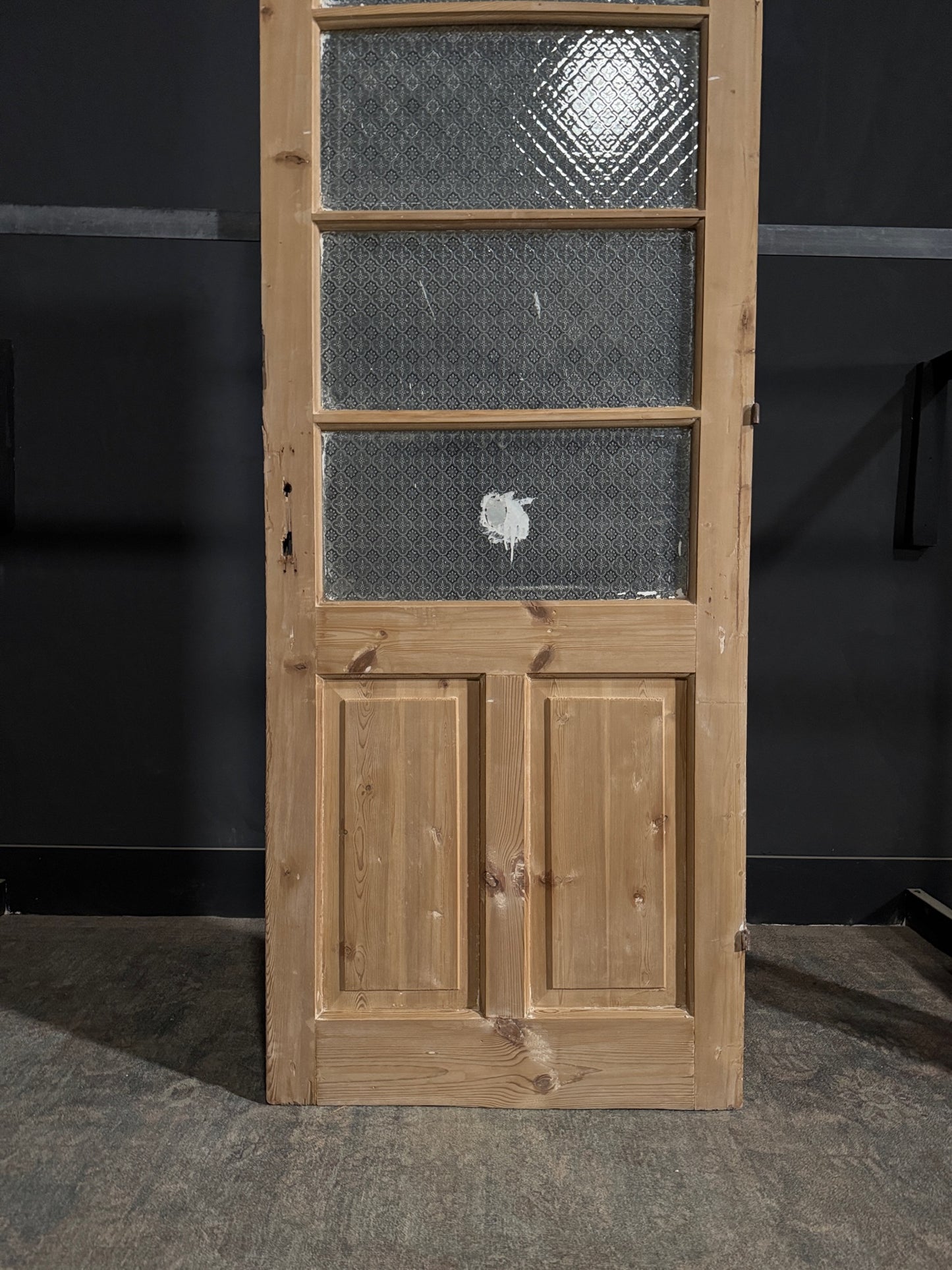 Antique Obscured Glass 4 Lite Single Door - 32x87.5 - N318