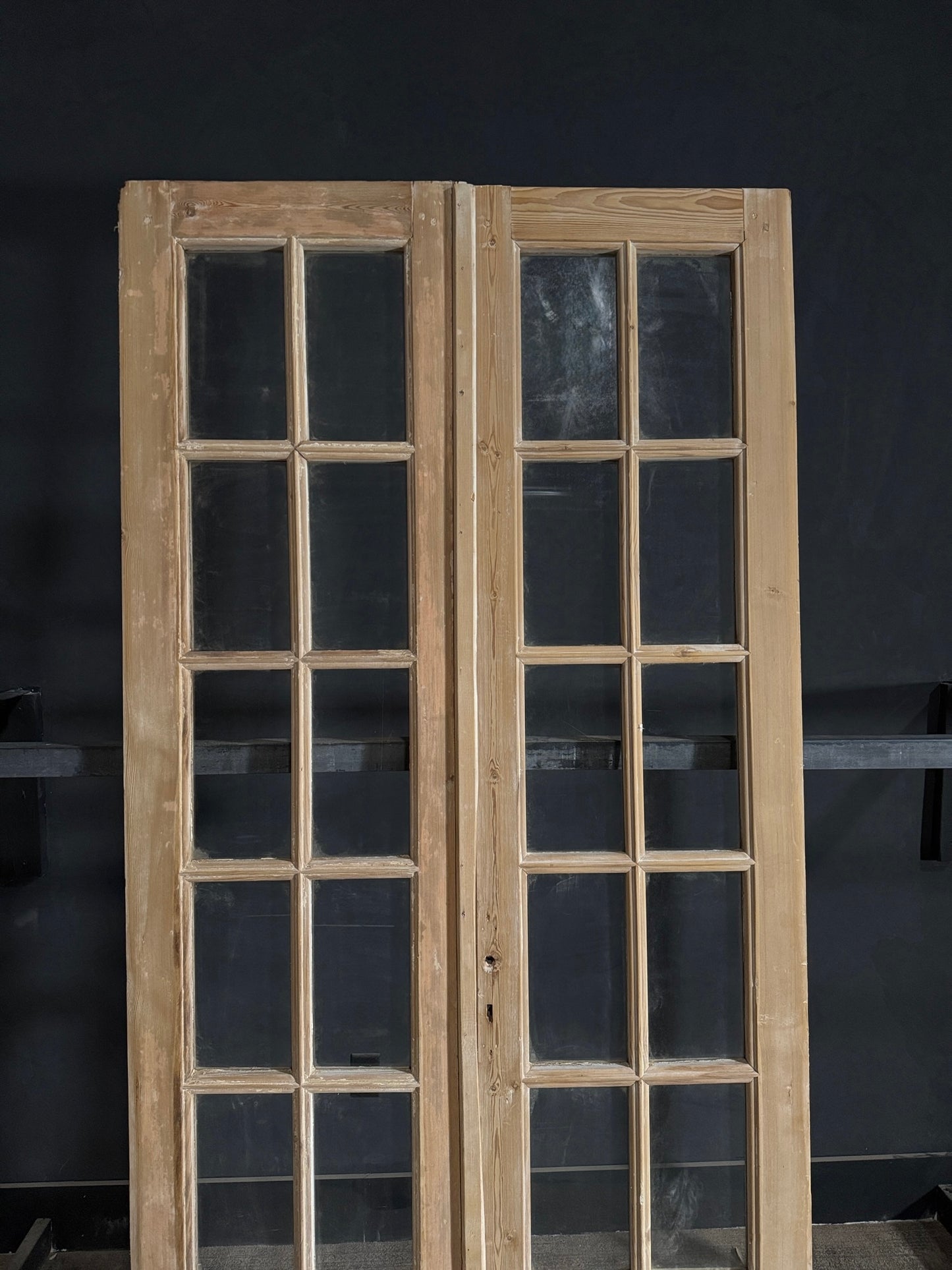 Antique Glass 10 Lite French Doors - 44x86.5 - N509