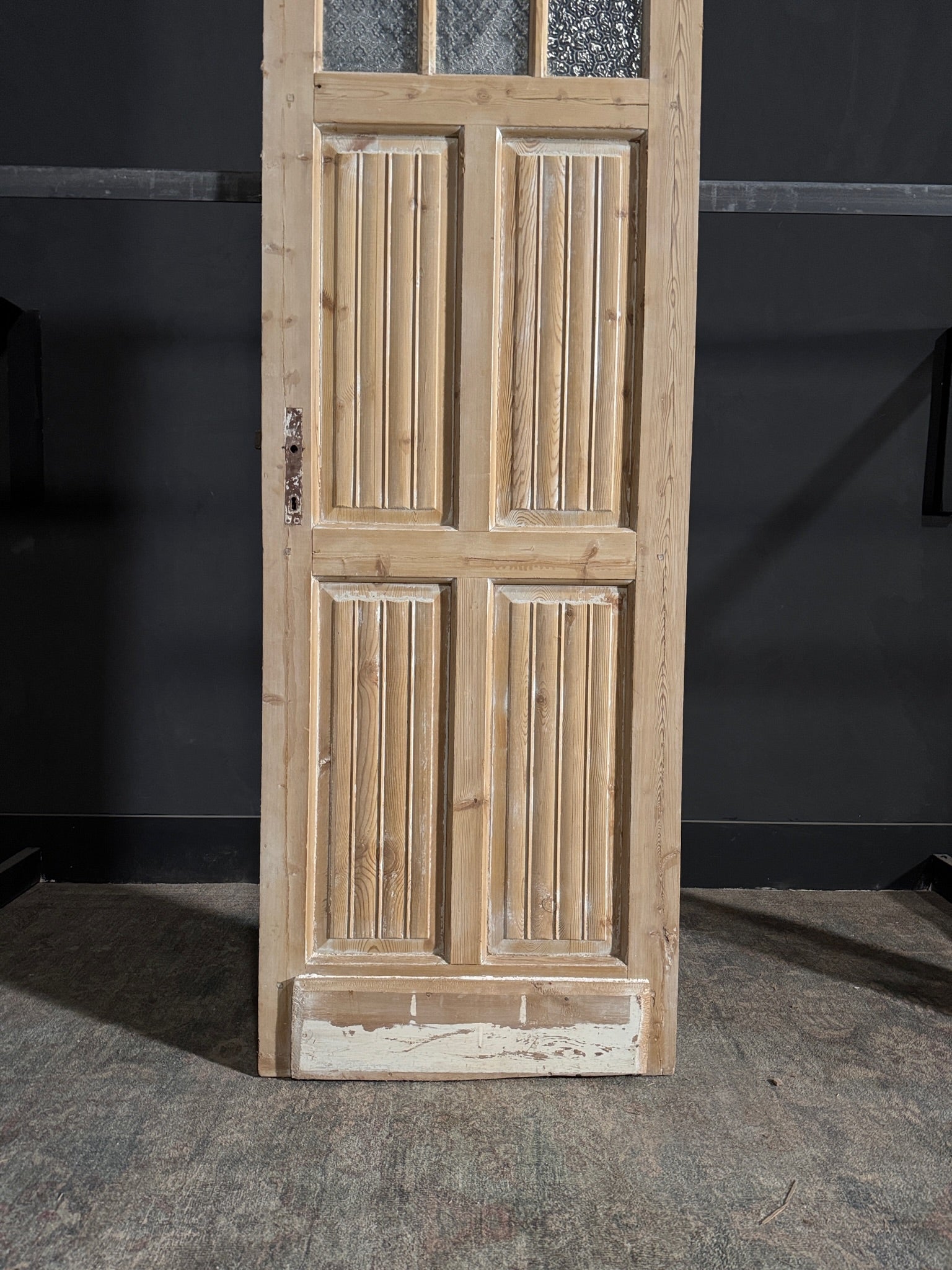 Antique Louvered Single Door - 28x84.5 - N94
