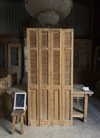 European French Antique Louvered Shutters - 40x85.5 K406