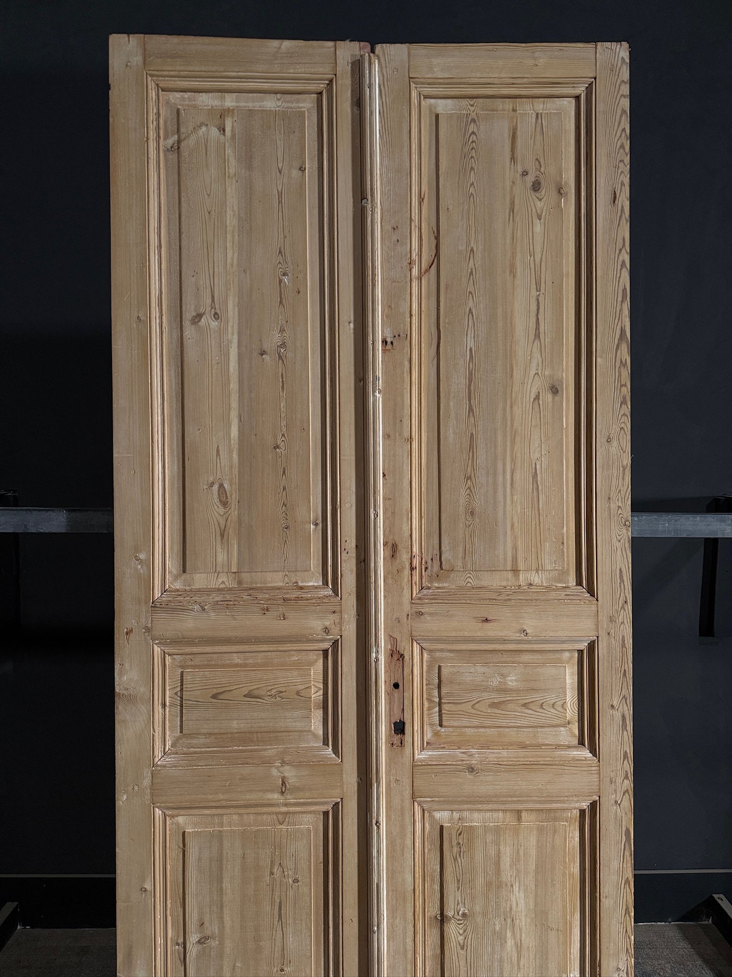 Antique Solid Double Doors - 43x99 - N423