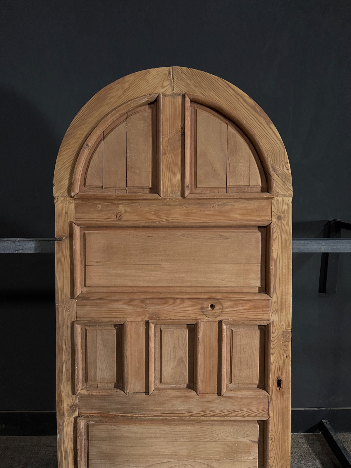 Antique 10 Panel Arched Solid Single Door - 36.5x85 - N504
