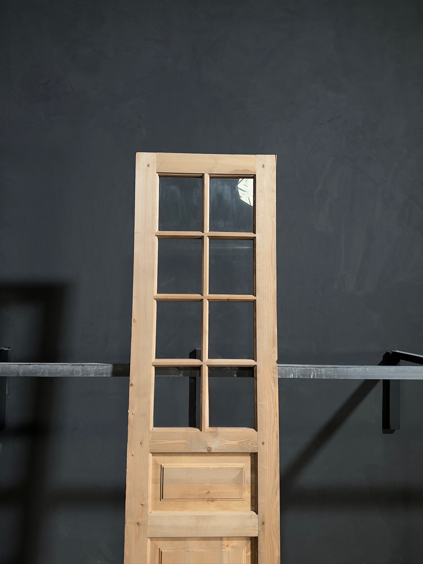 Handcrafted 8 Lite Single Glass Door - 24x96 - N209