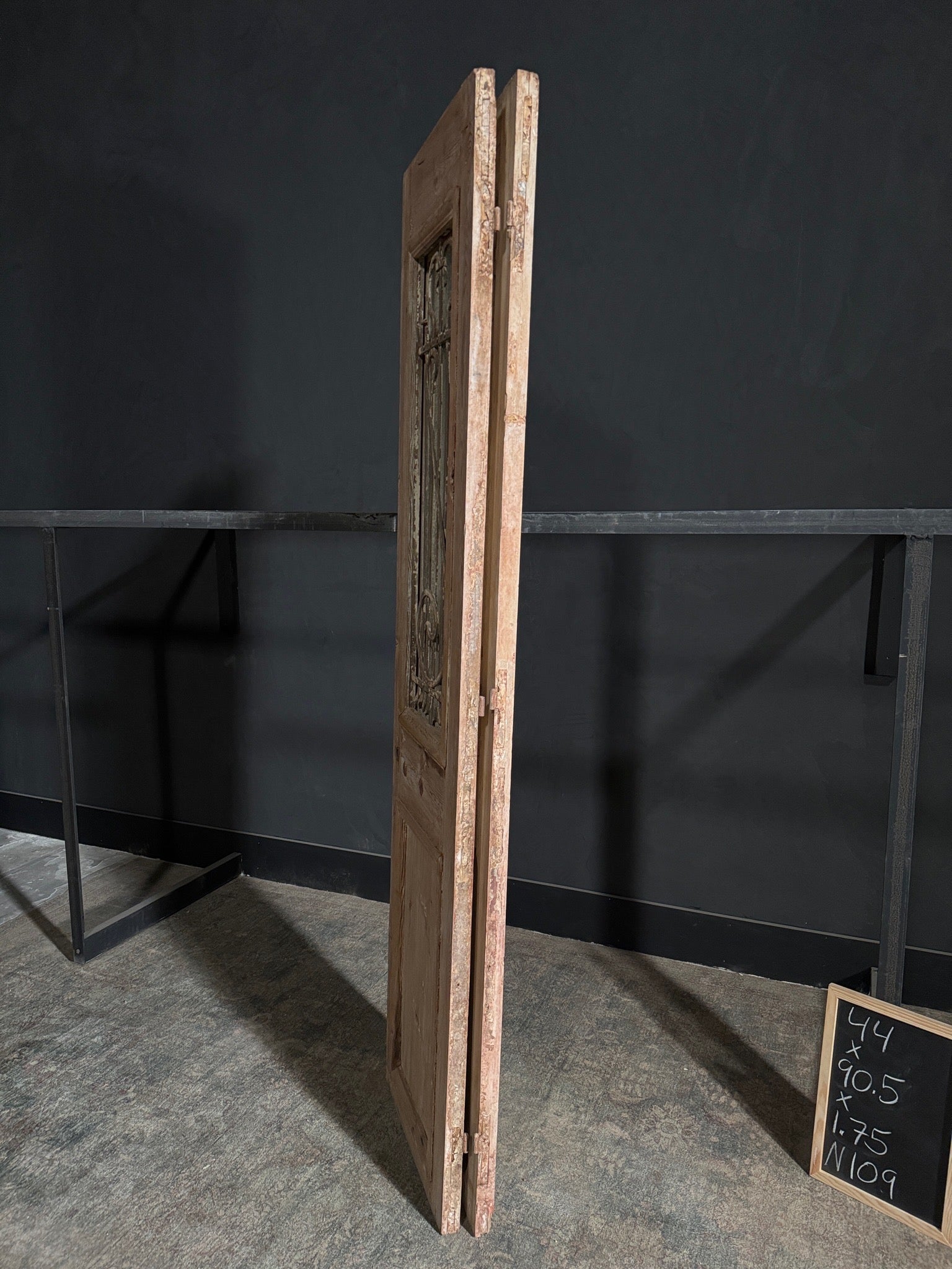 Antique Iron French Doors - 44x90.5 - N109
