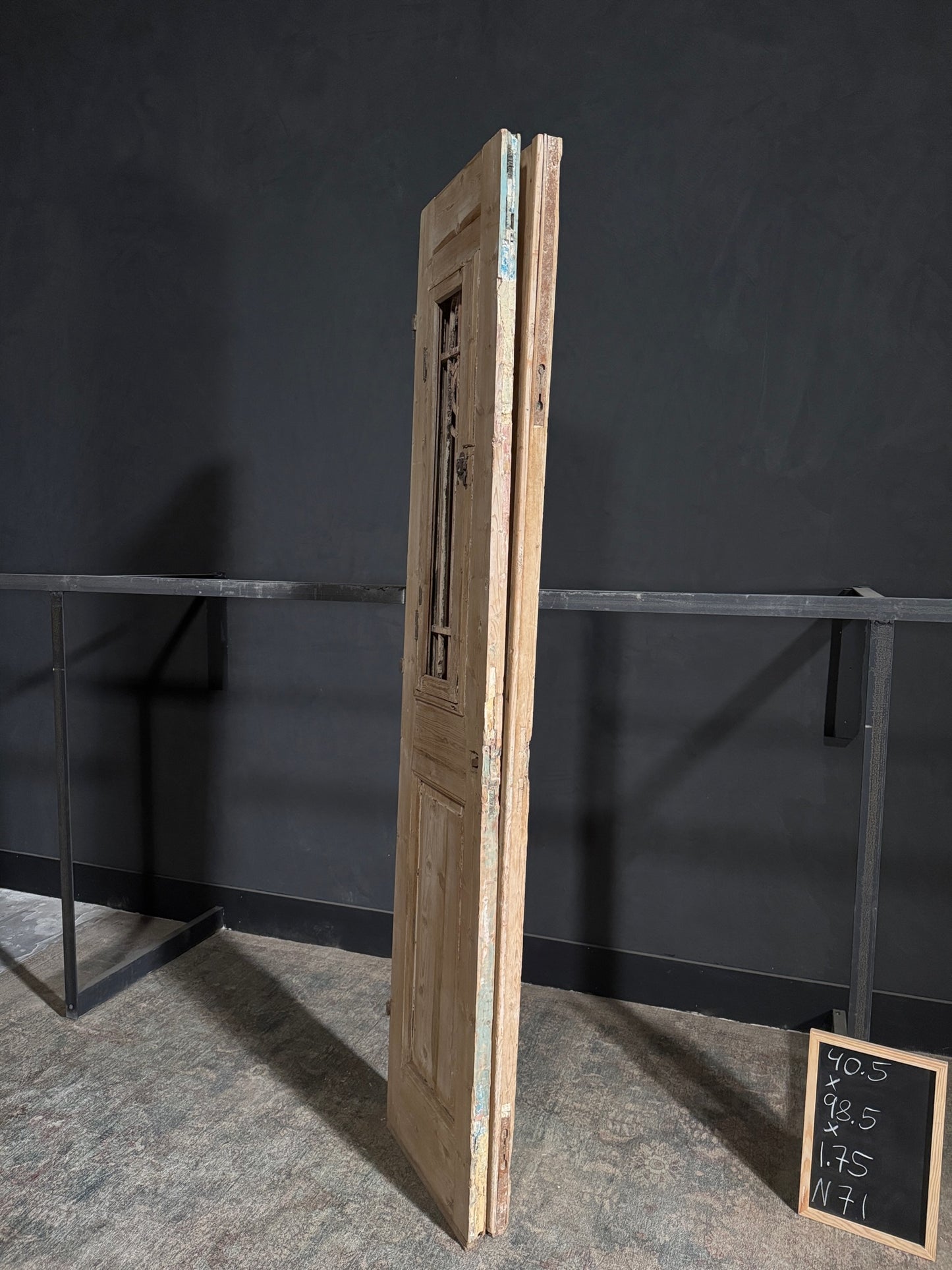 Antique Iron French Doors - 40.5x98.5 - N71