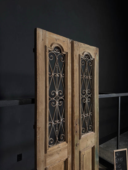 Antique Iron French Doors - 40x87.75 - N42
