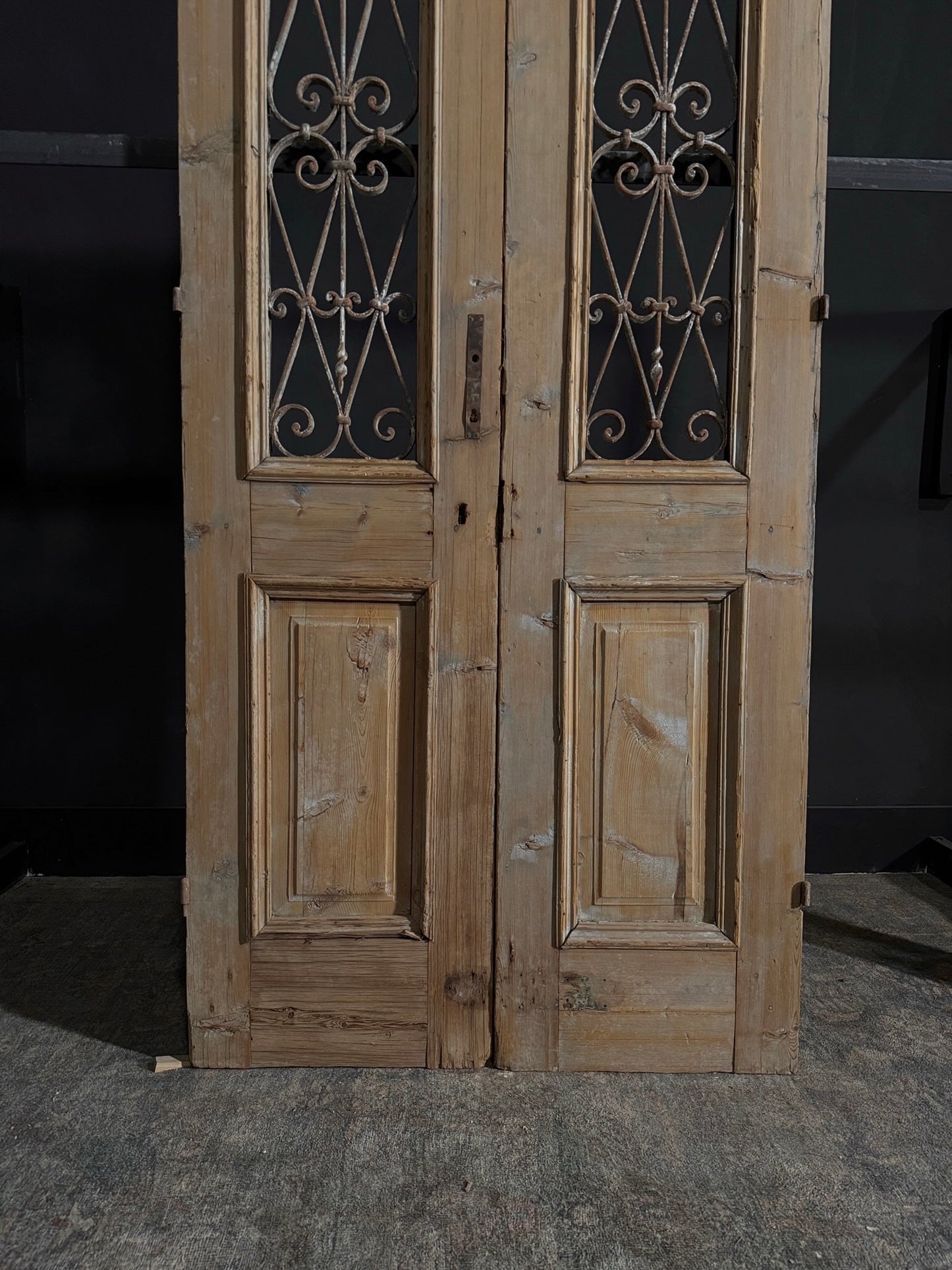 Antique Iron French Doors - 40x87.75 - N42