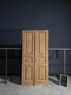Antique 3 Panel Solid Double Doors - 43x90 - N650