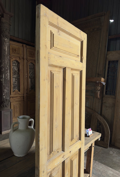 5 Panel Single Solid Antique Door - 25x80 K228