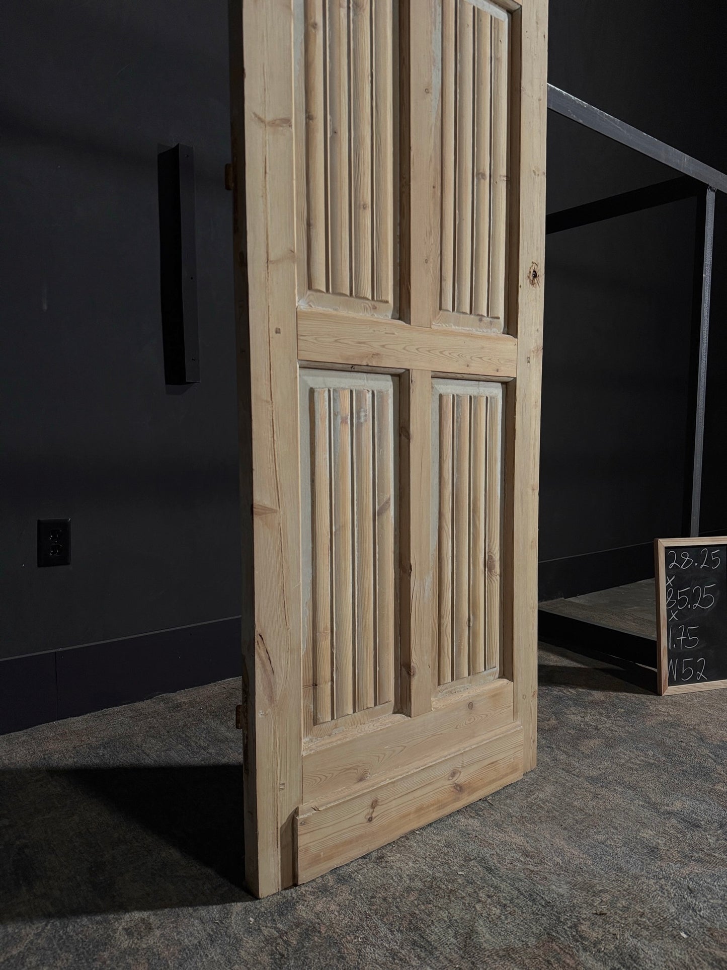 Antique Obscured Glass 3 Lite Door - 28.25x85.25 - N52