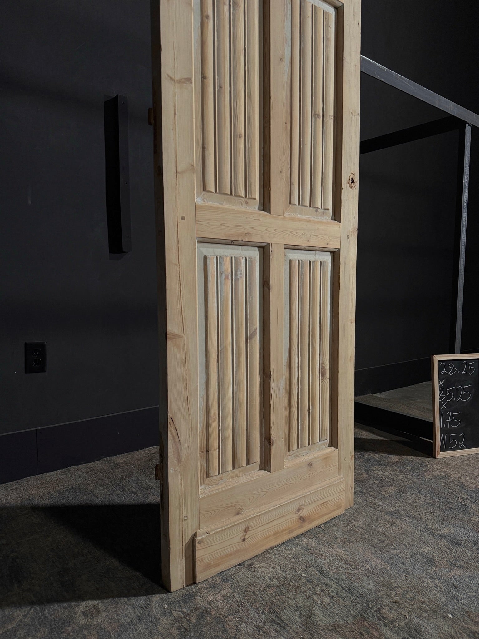 Antique Obscured Glass 3 Lite Door - 28.25x85.25 - N52