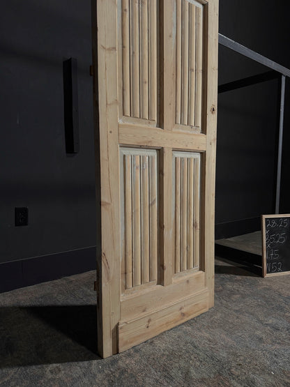Antique Obscured Glass 3 Lite Door - 28.25x85.25 - N52