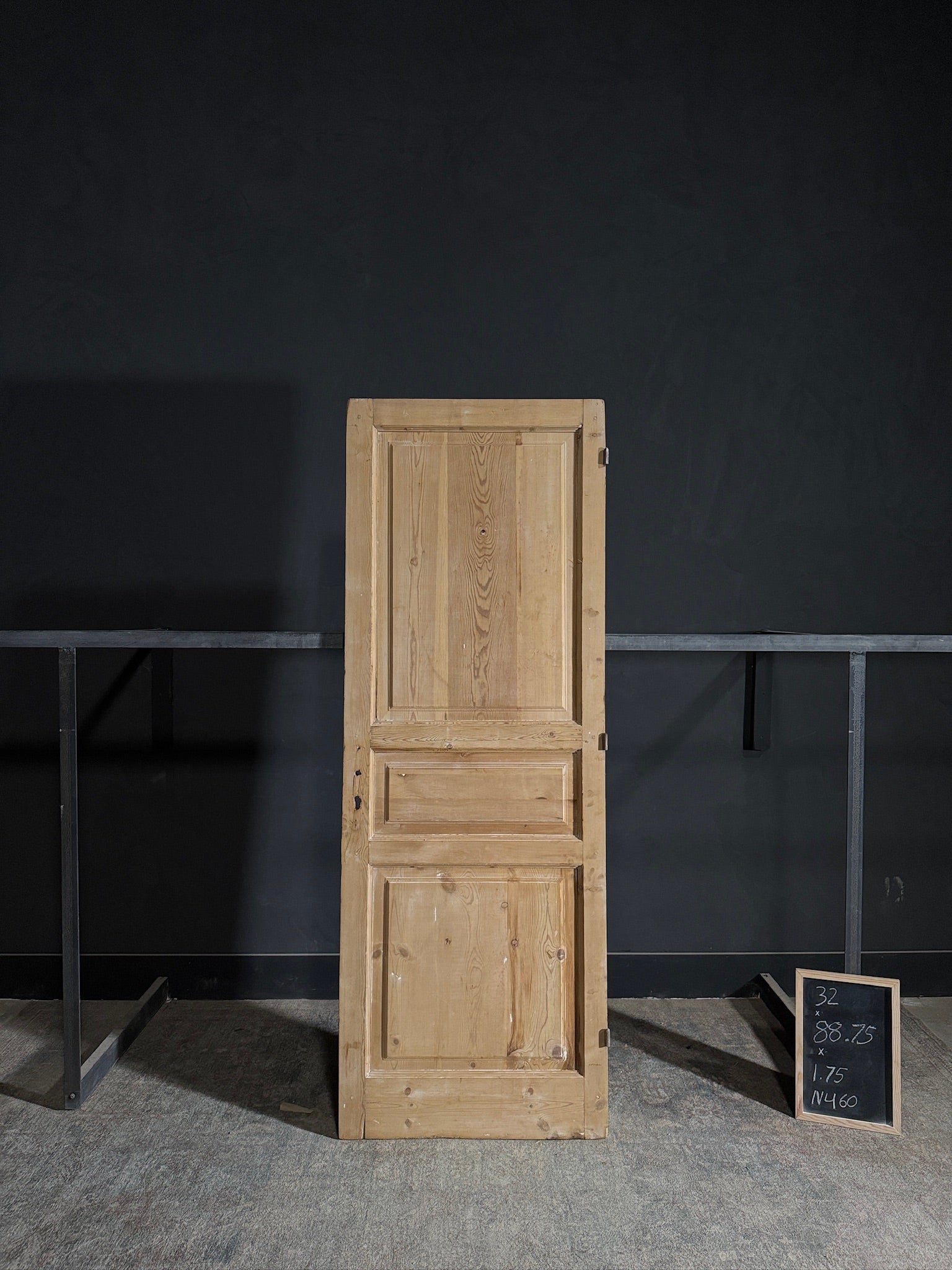 Antique 3 Panel Solid Single Door - 32x88.75 - N460