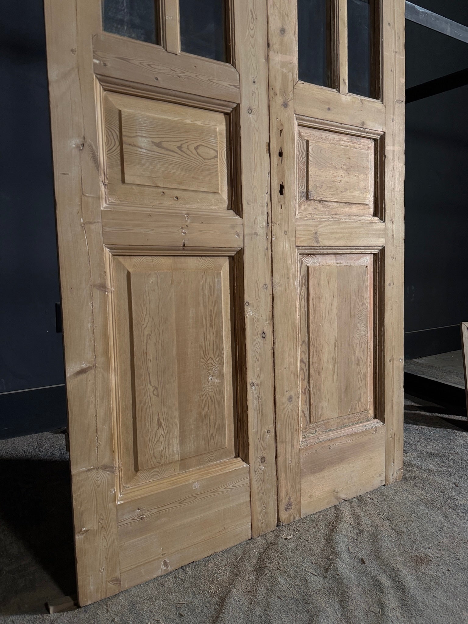 Antique Glass 6 Lite French Doors - 40x95.5 - N513