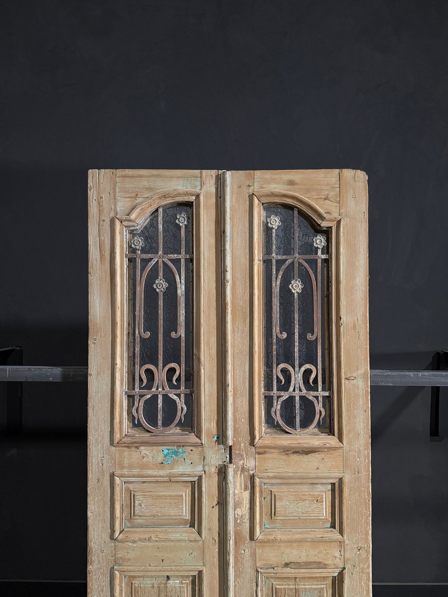 Antique Iron French Doors - 40x89 - N108