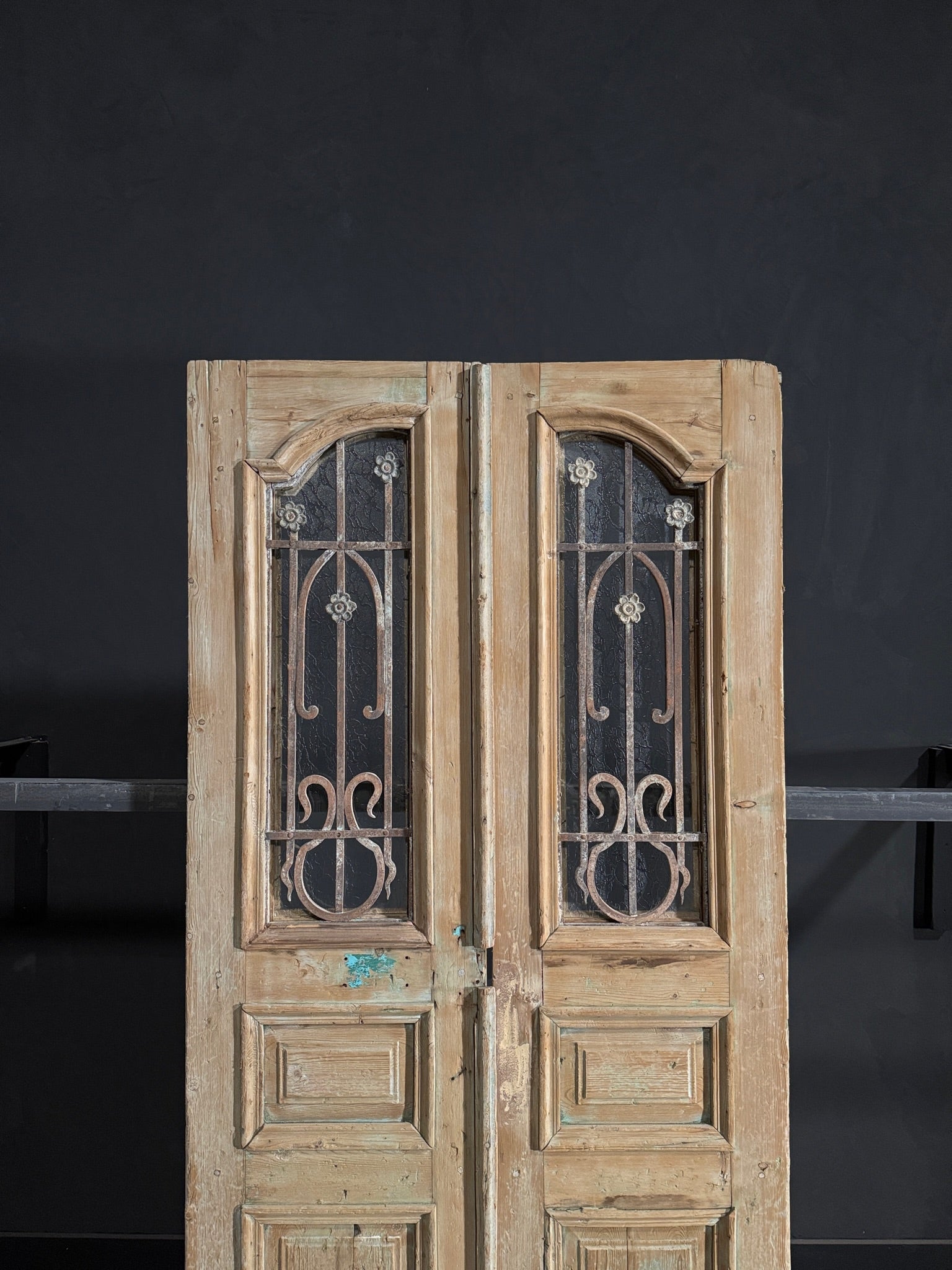 Antique Iron French Doors - 40x89 - N108