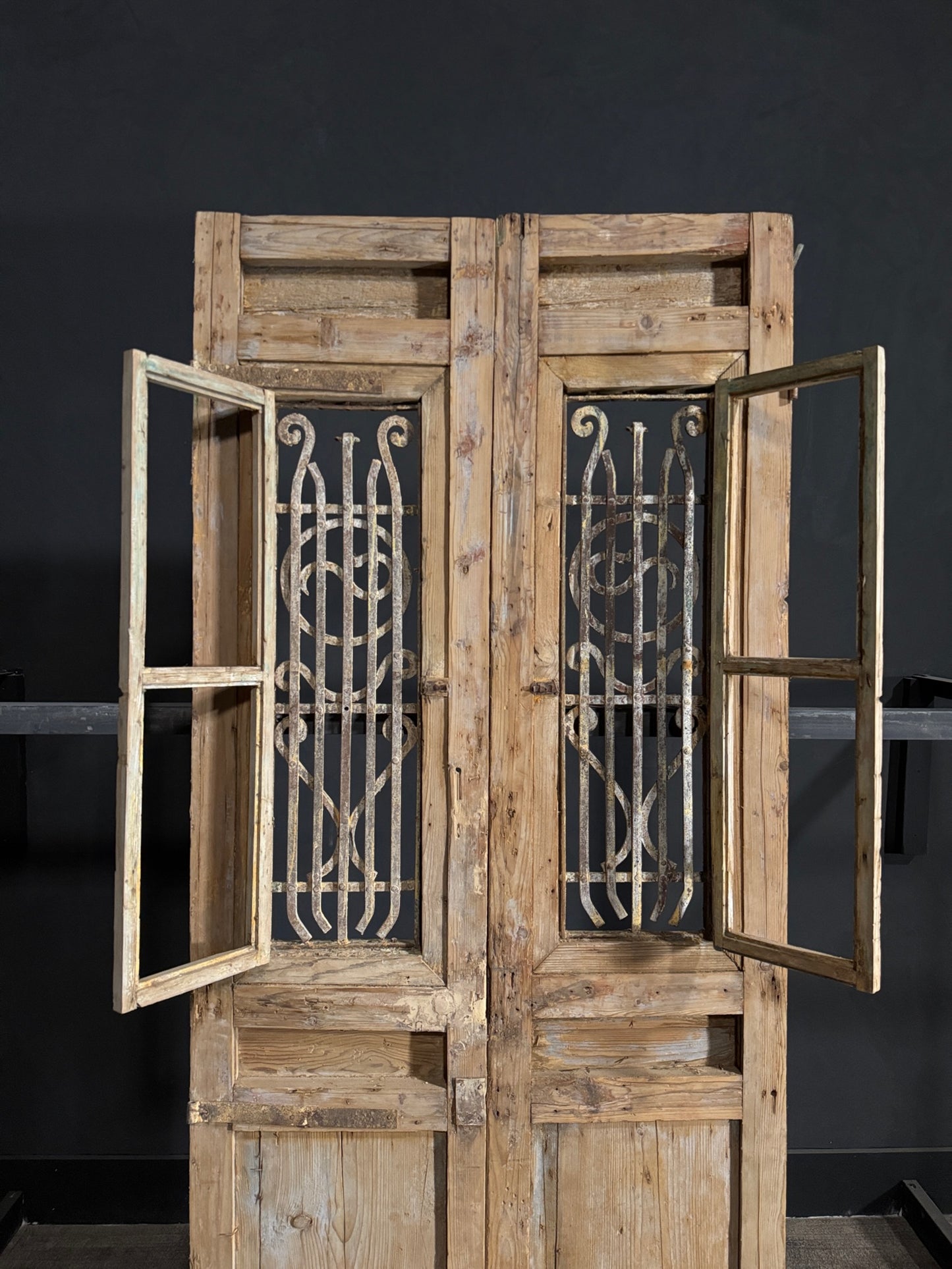 Antique Iron French Doors - 40x93 - N83