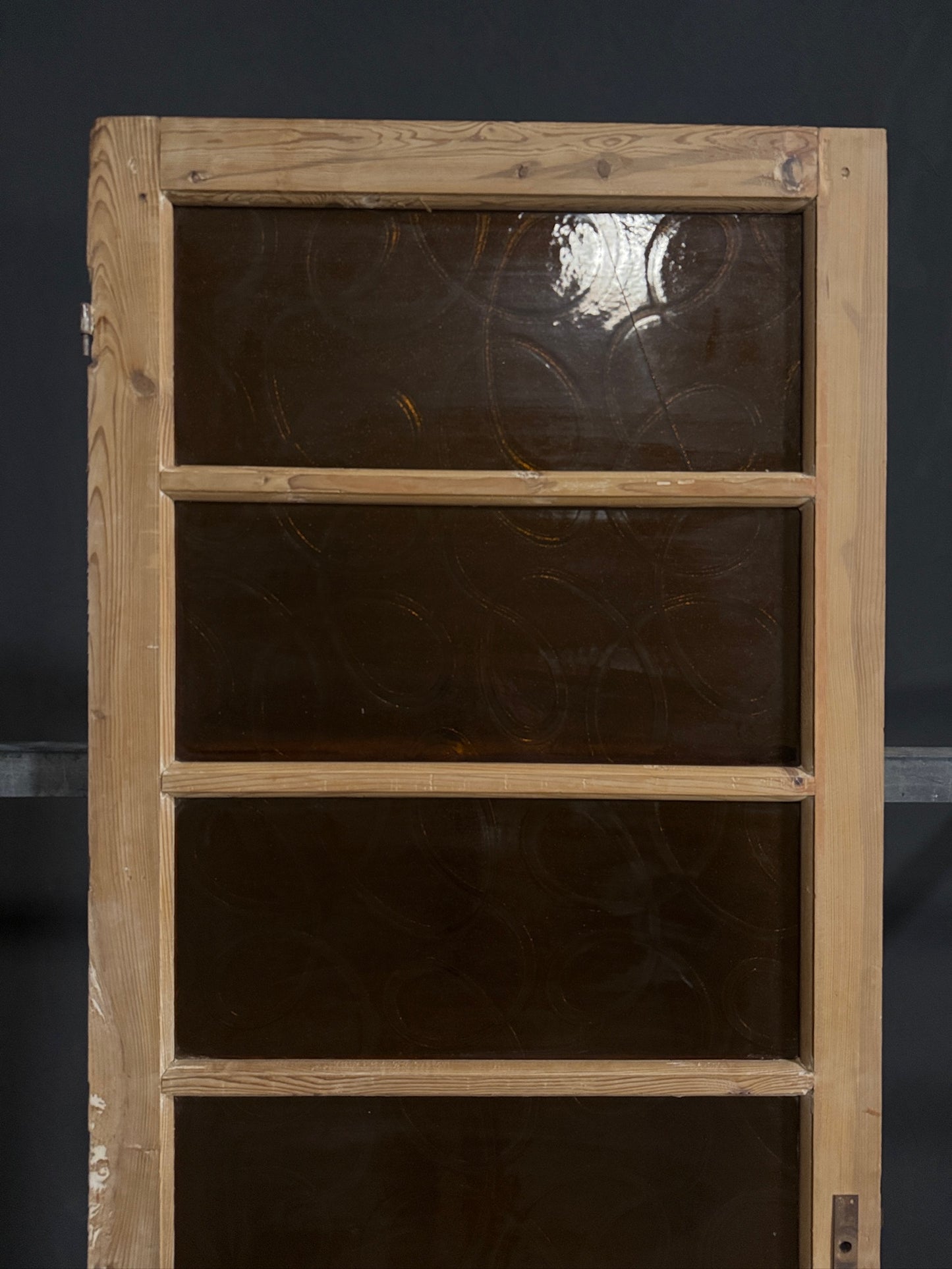 Antique Obscured Glass 4 Lite Single Door - 31.5x85 - N401