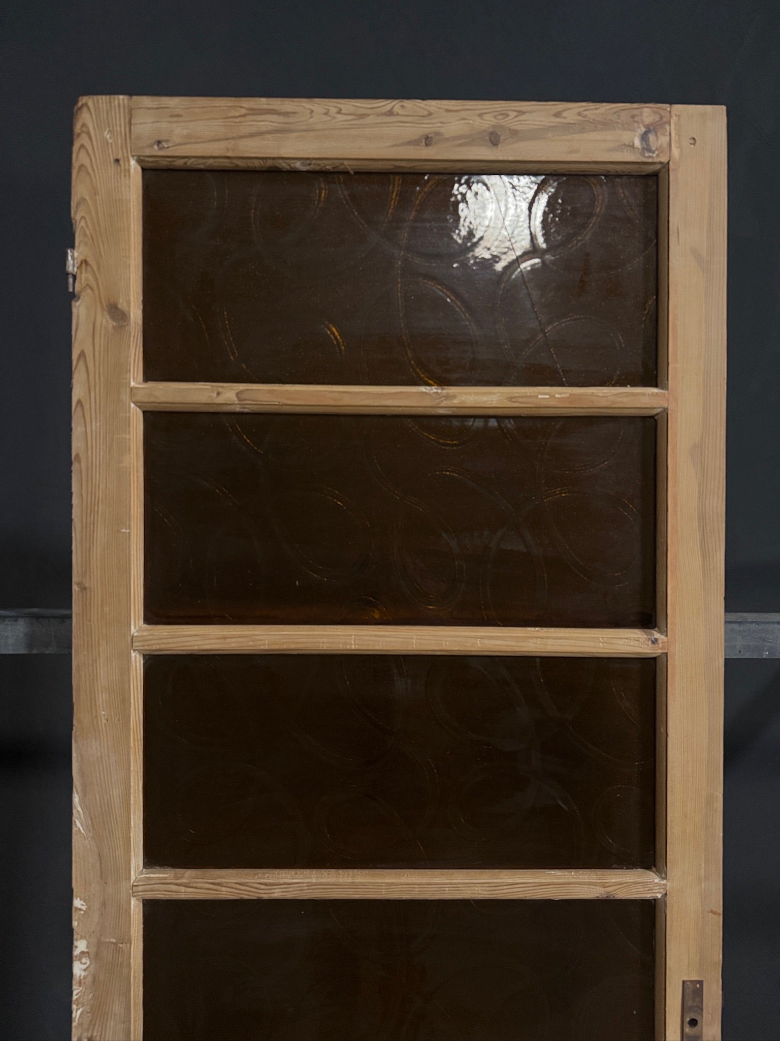 Antique Obscured Glass 4 Lite Single Door - 31.5x85 - N401