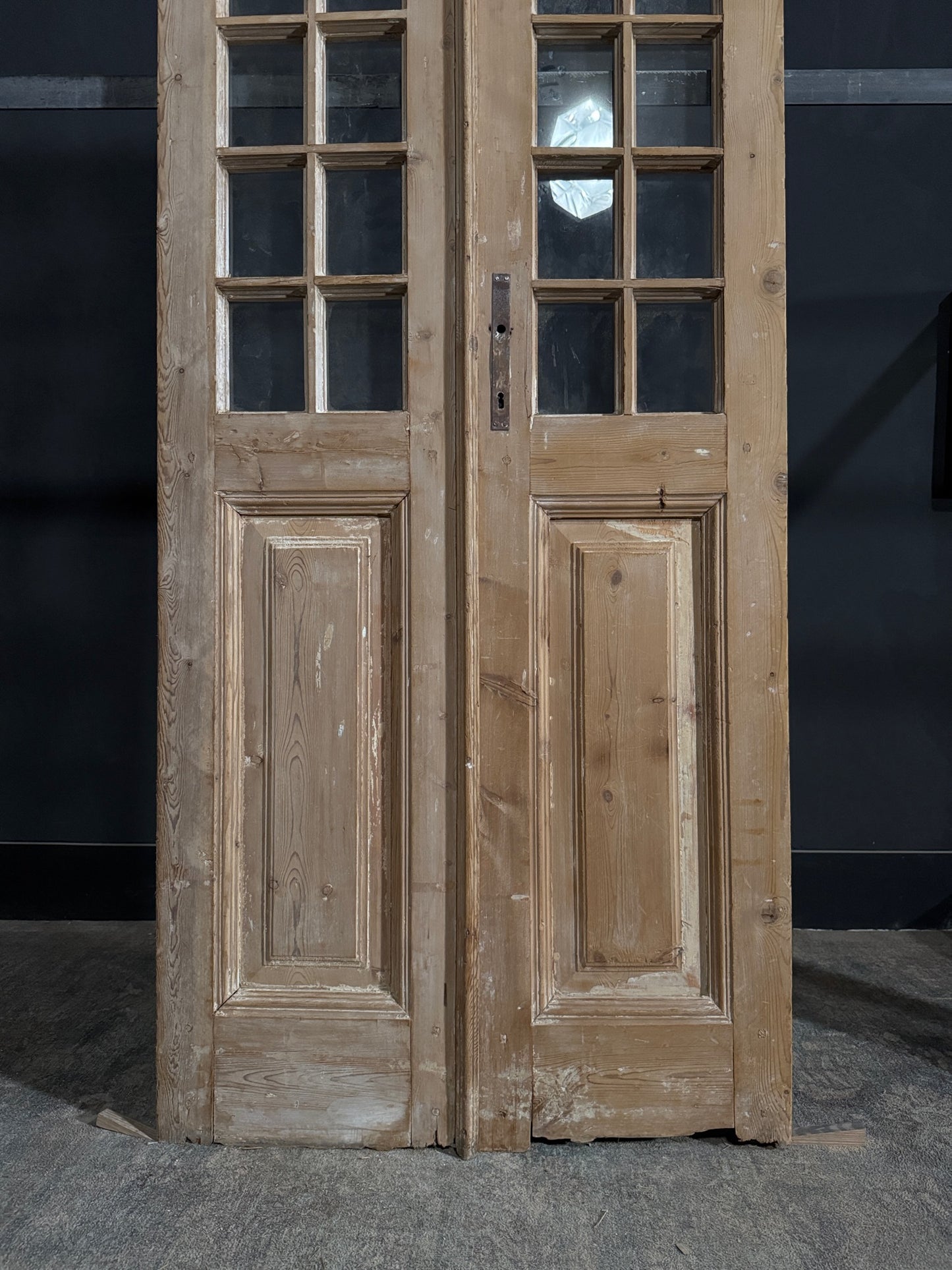 Antique Glass 14 Lite French Doors - 34.75x94.5 - N391