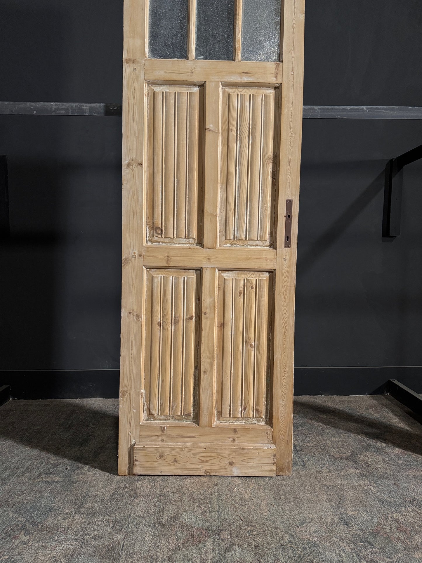Antique Fluted 3 Lite Single Door - 28x84.5 - N76