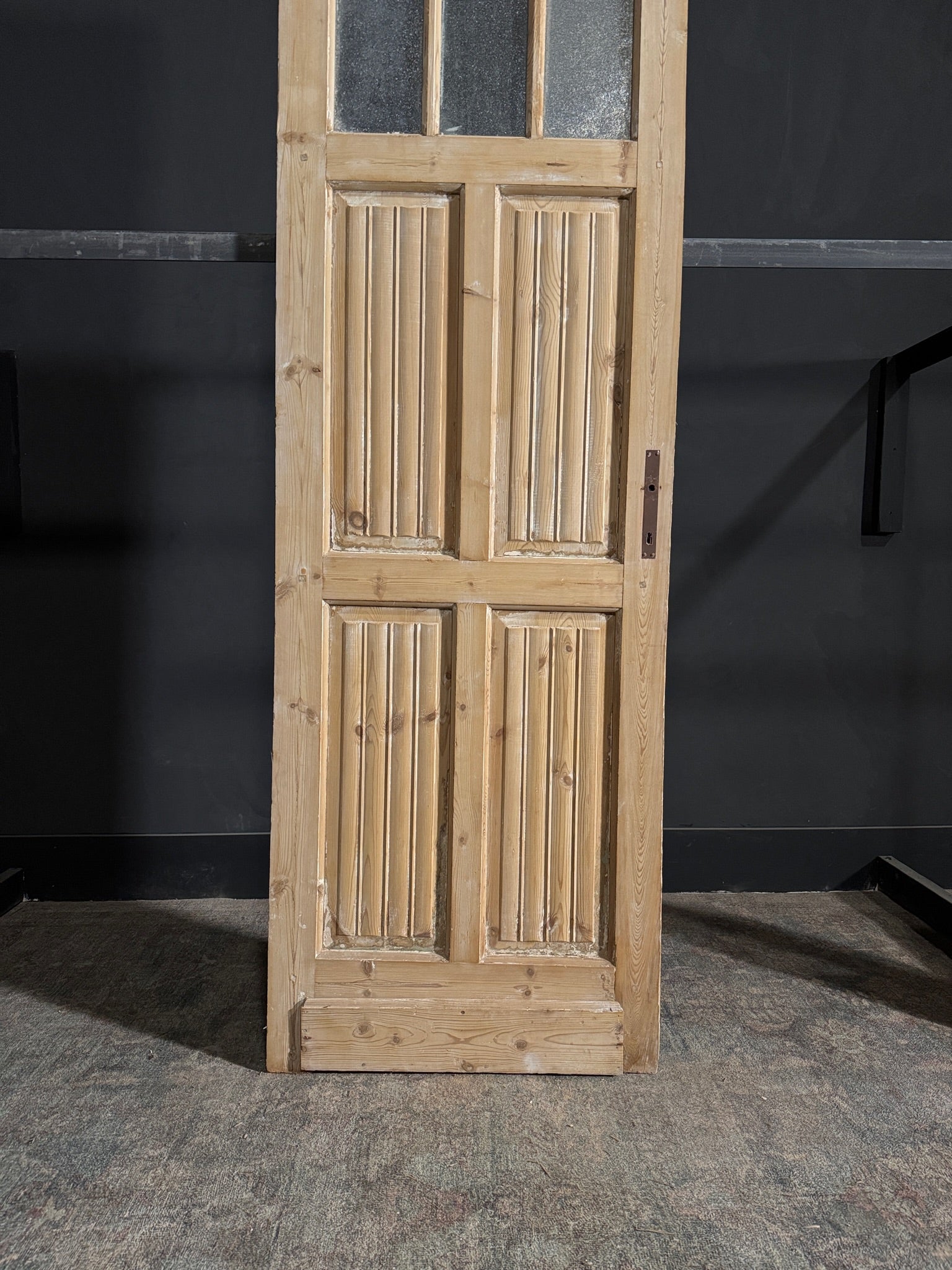 Antique Fluted 3 Lite Single Door - 28x84.5 - N76