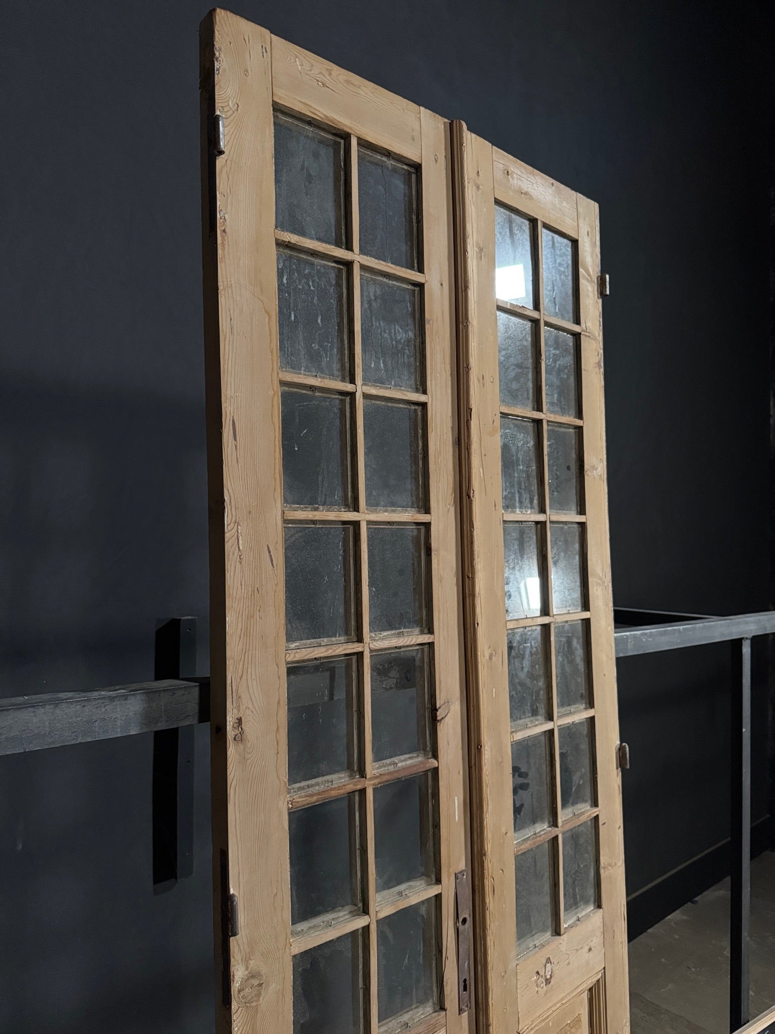 Antique Glass 14 Lite French Doors - 34.75x94.5 - N391