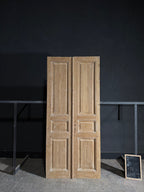 Antique 3 Panel Solid Double Doors - 42.75x96 - N593