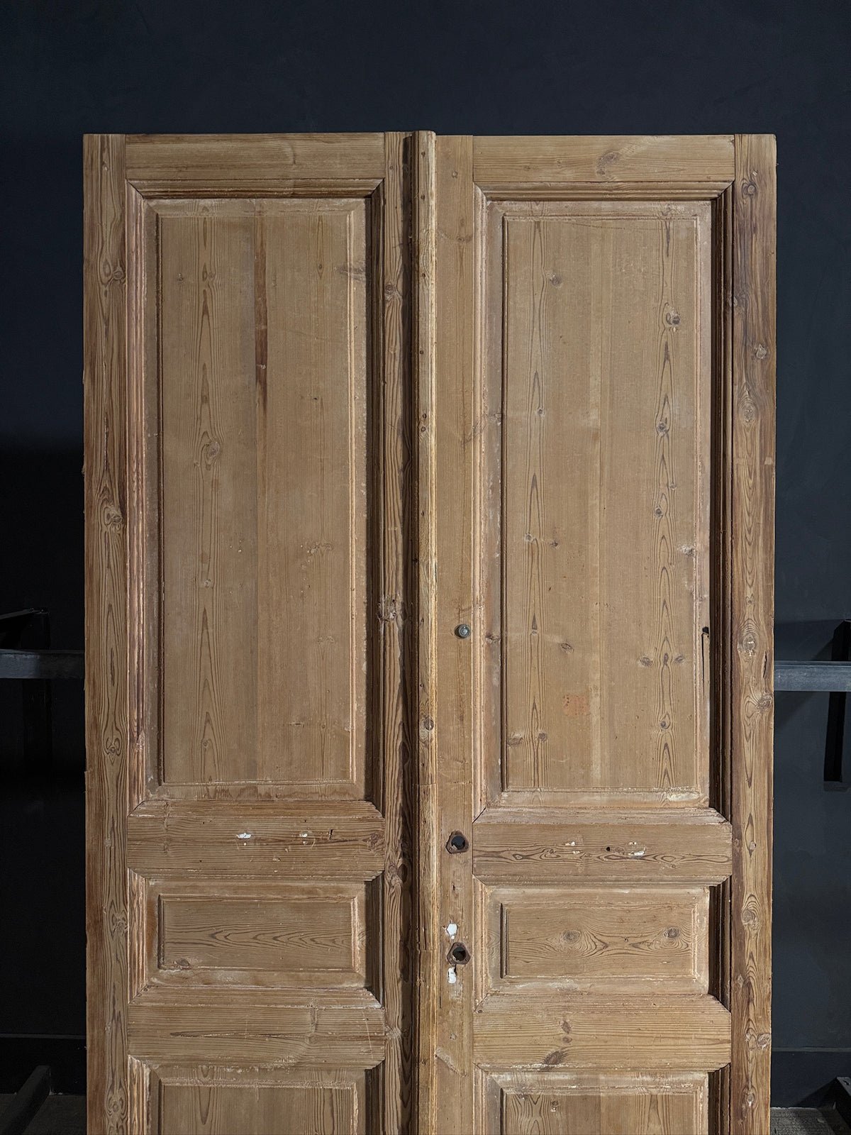 Antique 3 Panel Solid Double Doors - 51x98.5 - N665
