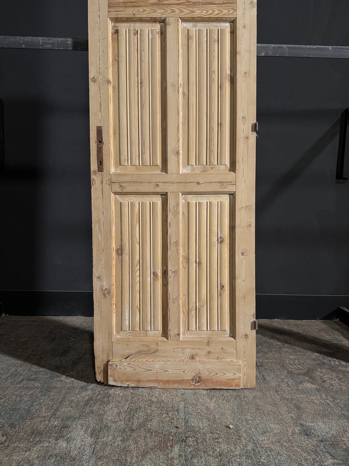 Antique Fluted 3 Lite Single Door - 28x84.75 - N78