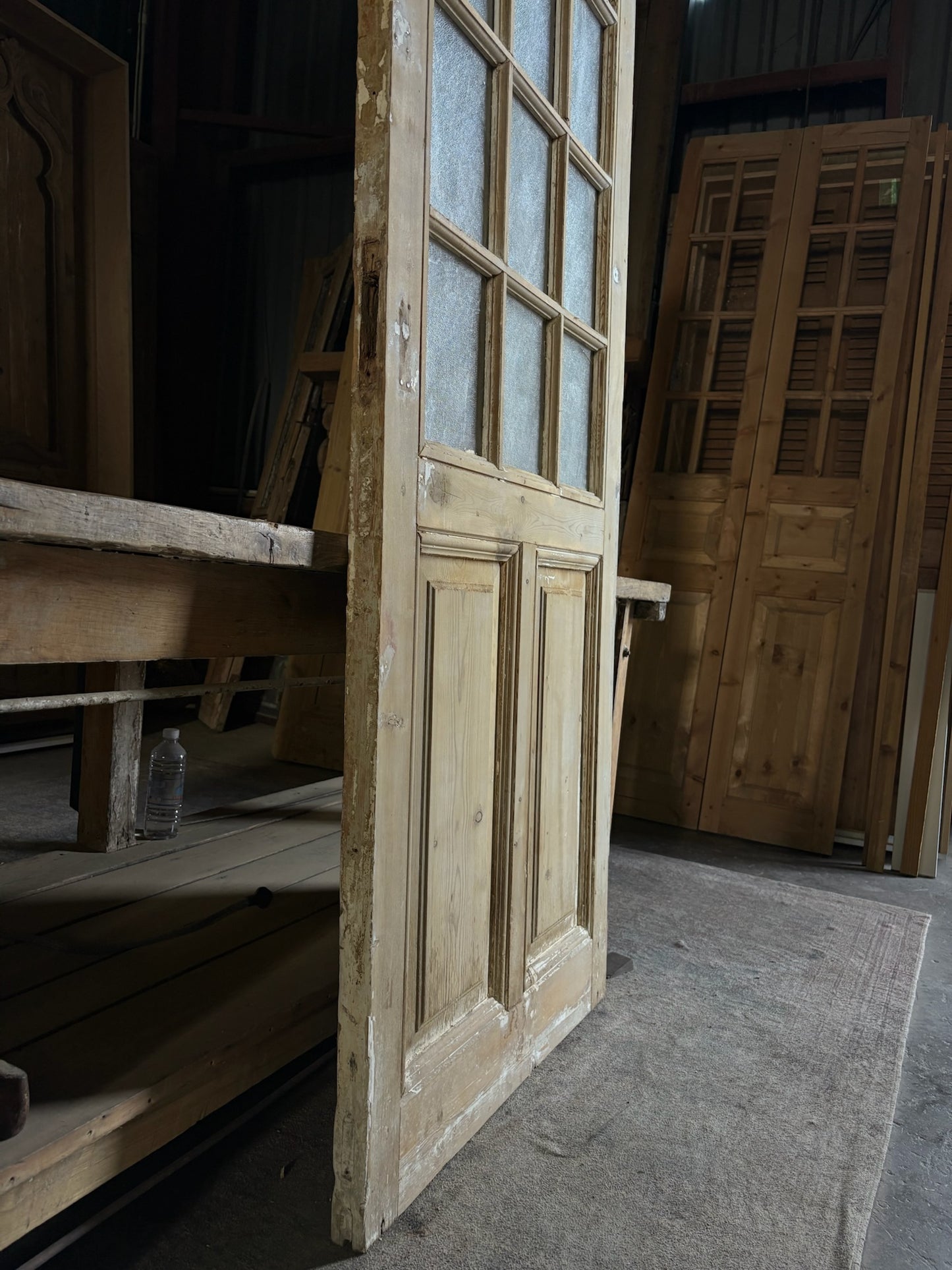 12 Lite Antique Glass Single Door - 32x82 - L77