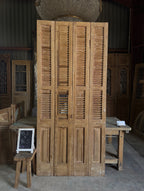 European French Antique Louvered Shutters - 43.5x96.5 K405