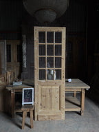 Antique 12 Lite Glass Single Door - 28x85 K107