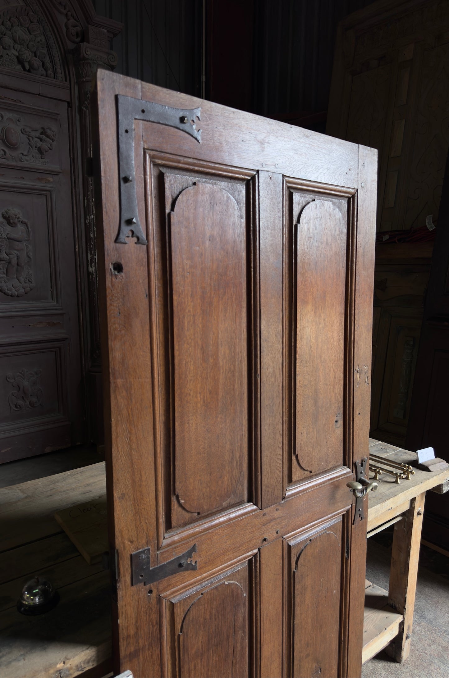 French Provincial 4-Panel Antique Single Door - 31X71 - L251