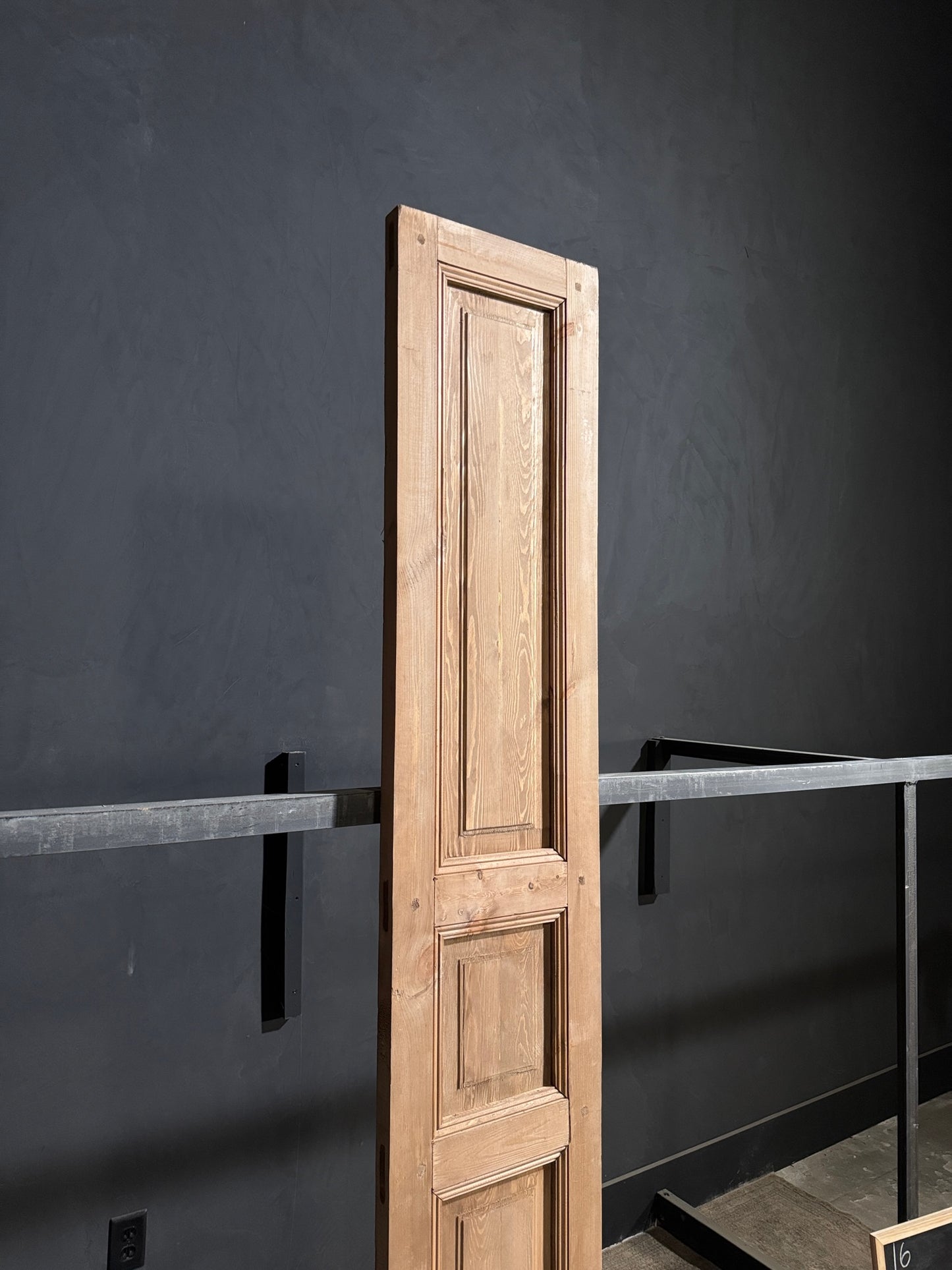 Handcrafted 3 Panel Solid Single Door - 16x96 - N168