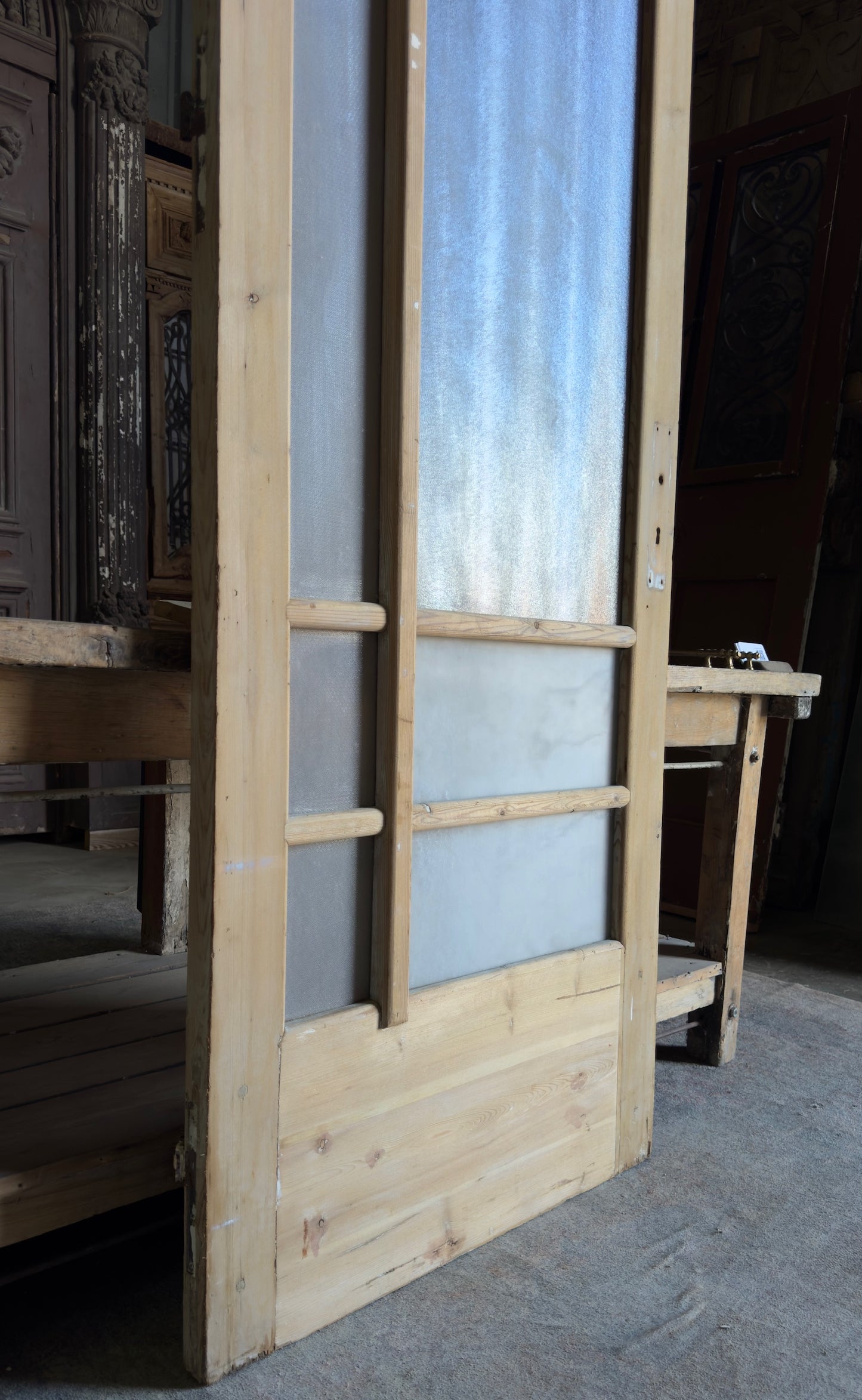 10 Lite Unique Antique Glass Single Door - 32x100 - L469