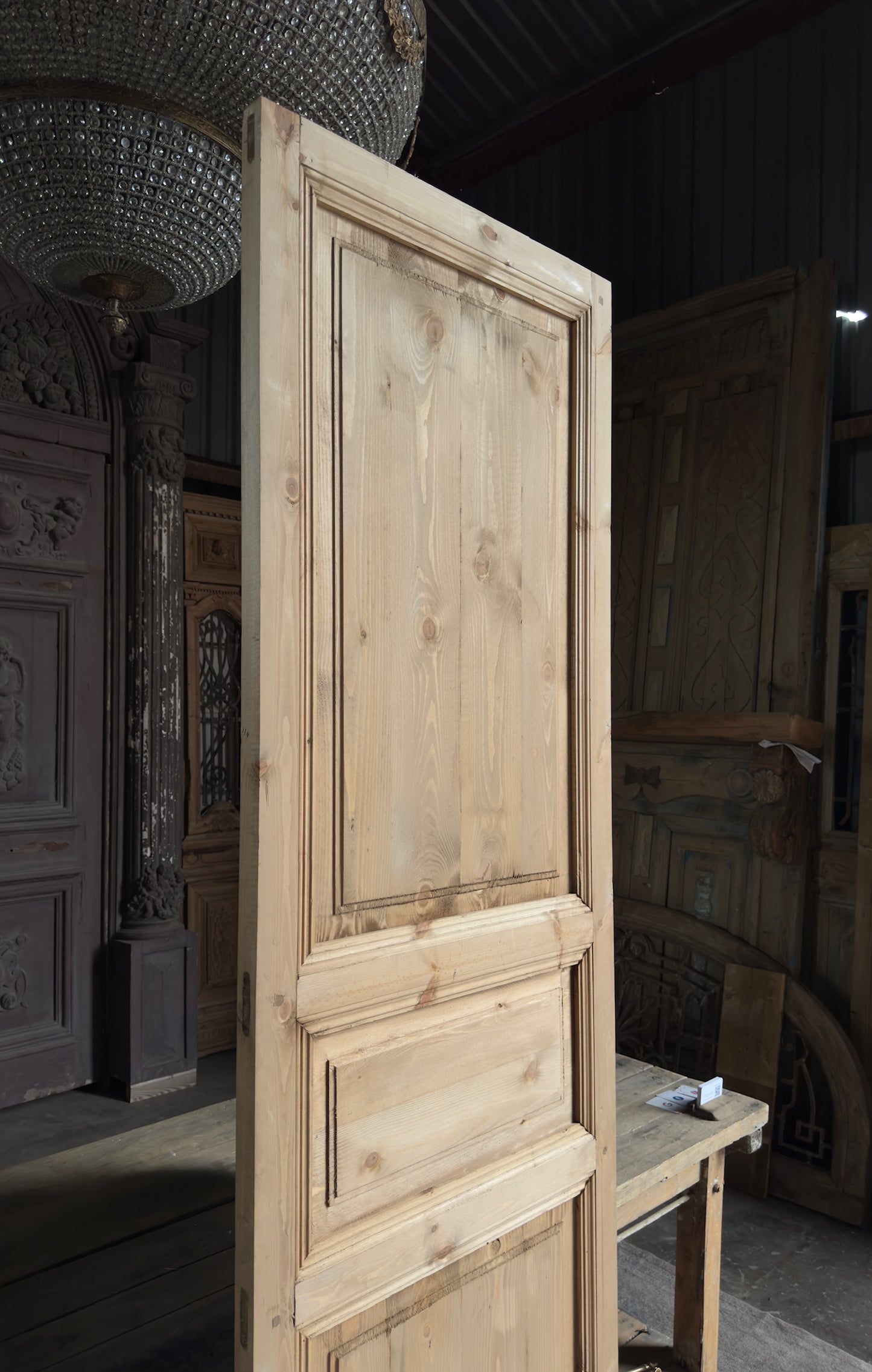 Handcrafted 3 Panel Solid Single Door - 30x96 L40