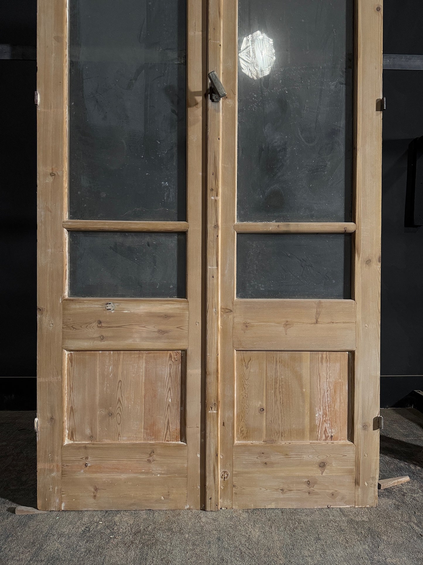 Antique Glass 2 Lite French Doors - 43.75x100.5 - N472