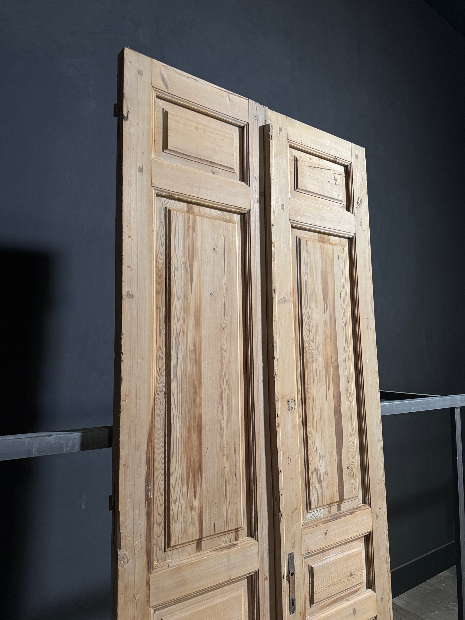 Antique Solid Double Doors - 43.75x103.5 - N177