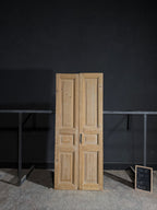 Antique 3 Panel Solid Double Doors - 36.75x89 - N475