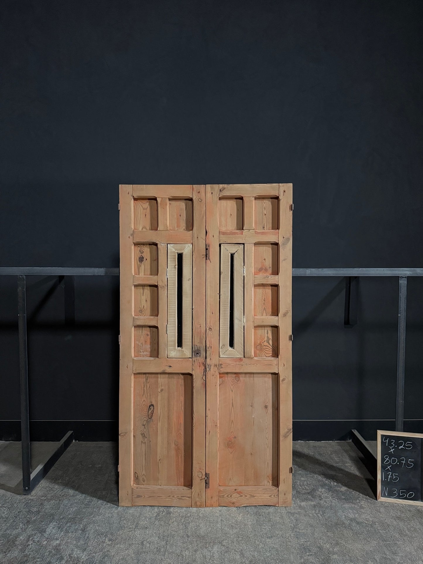 Antique Carved French Doors - 43.25x80.75 - N350
