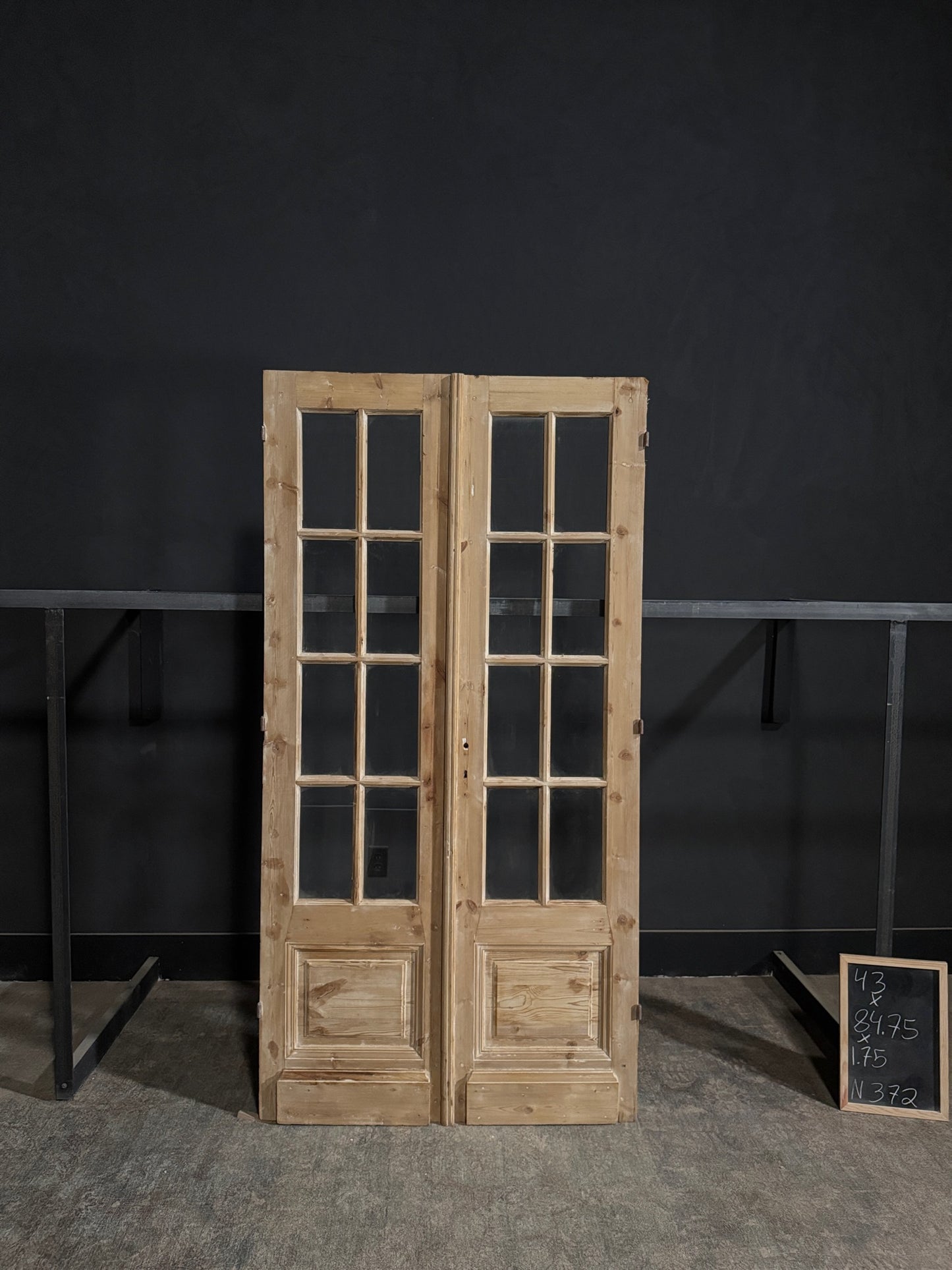 Antique Glass 8 Lite French Doors - 43x84.75 - N372