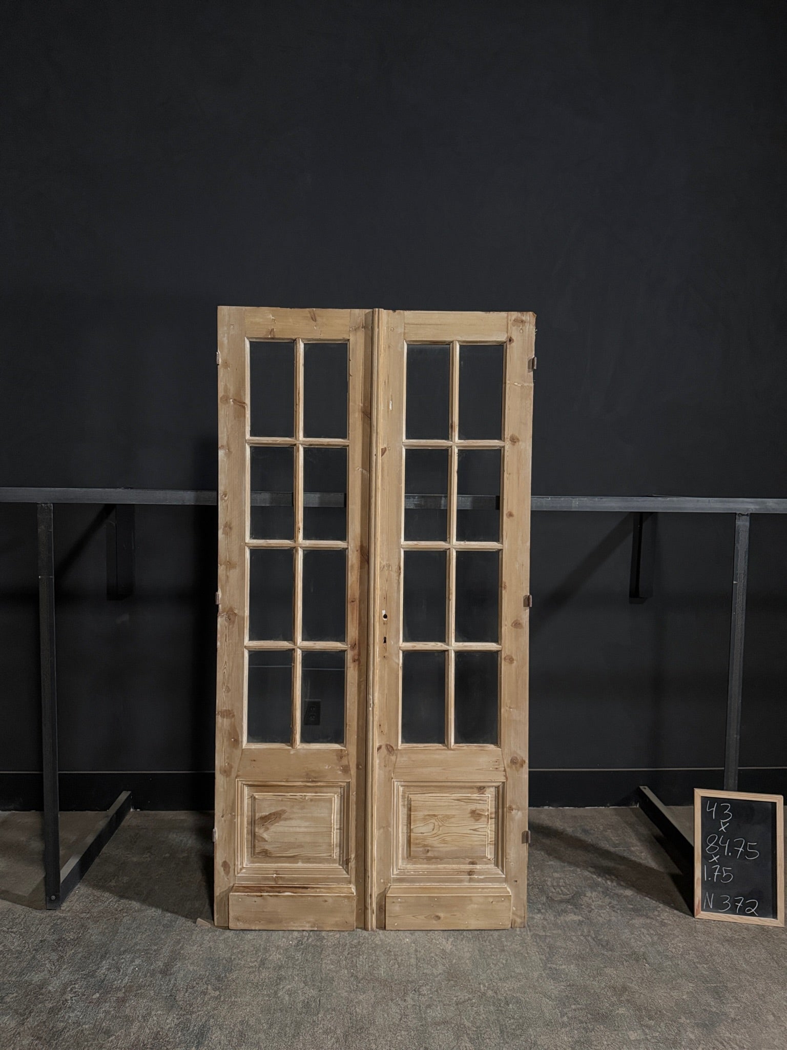 Antique Glass 8 Lite French Doors - 43x84.75 - N372