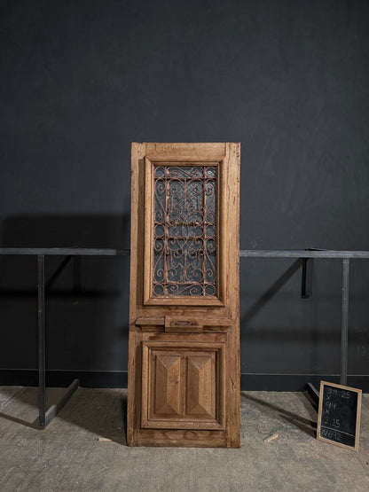 Antique Iron Single Door - 34.25x94 - N692