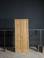 Antique 4 Panel Solid Double Doors - 36.25x88.5 - N638