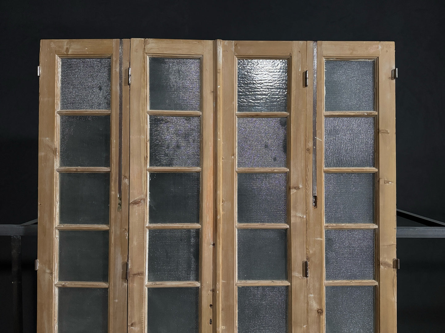 Antique Obscured Glass 8 Lite Bi-Fold Doors - 75x99.5 - N388