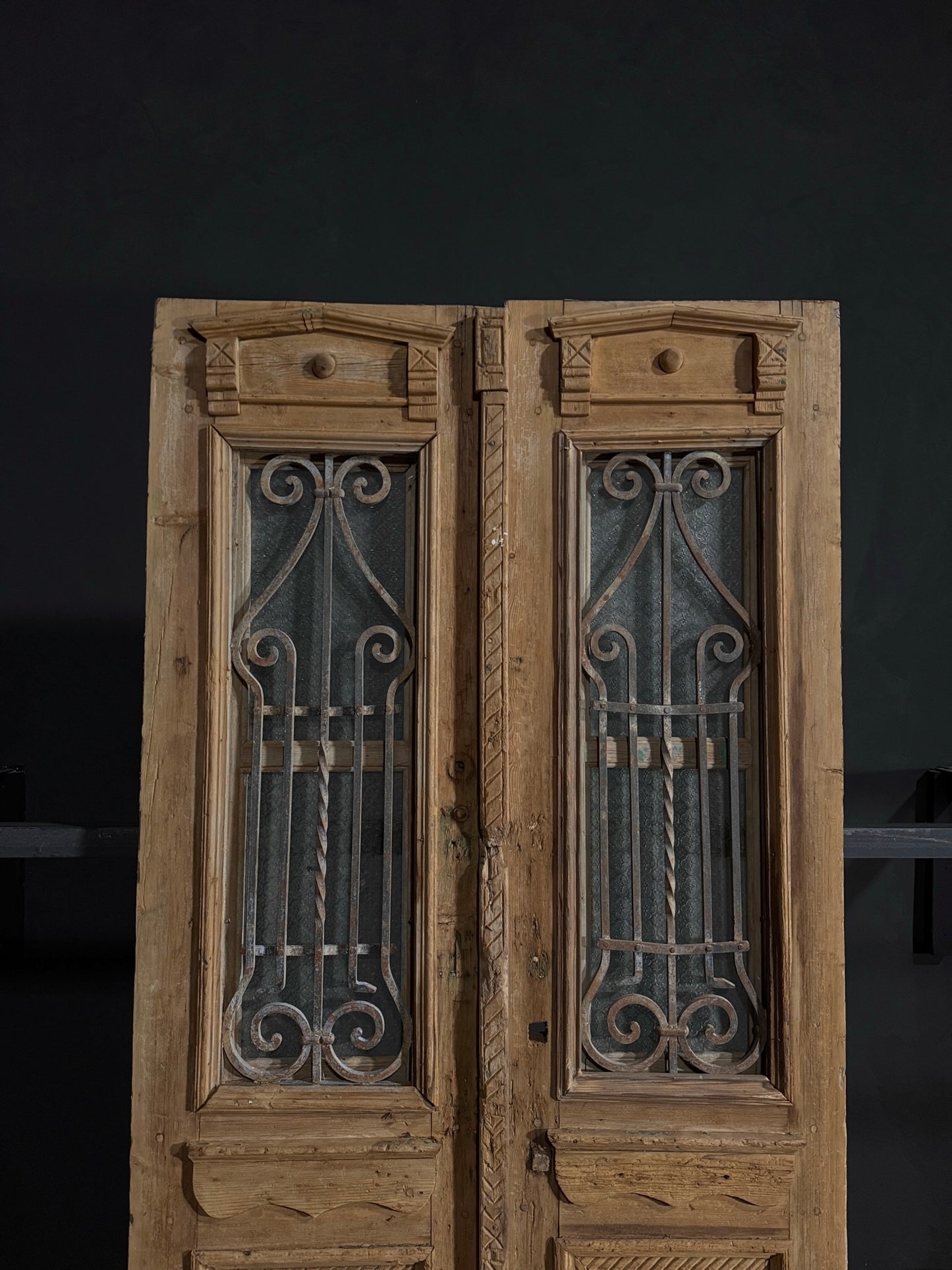 Antique Iron French Doors - 43x95 - N38